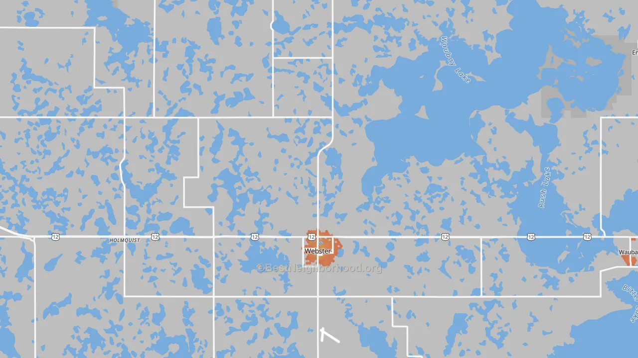 Bike Grade map of Day County, SD