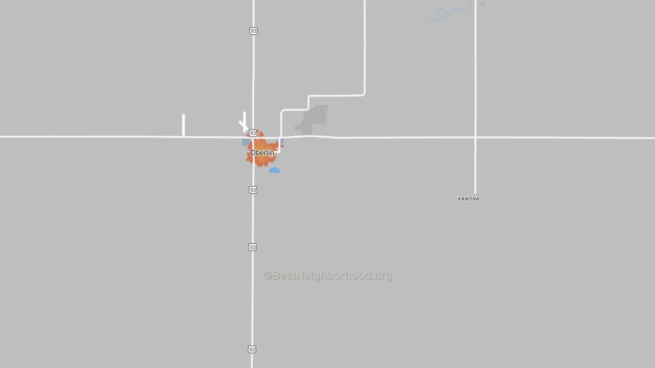 Bike Grade map of Decatur County, KS