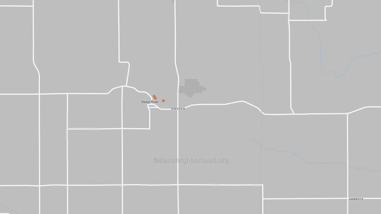 Bike Grade map of Deep River, IA