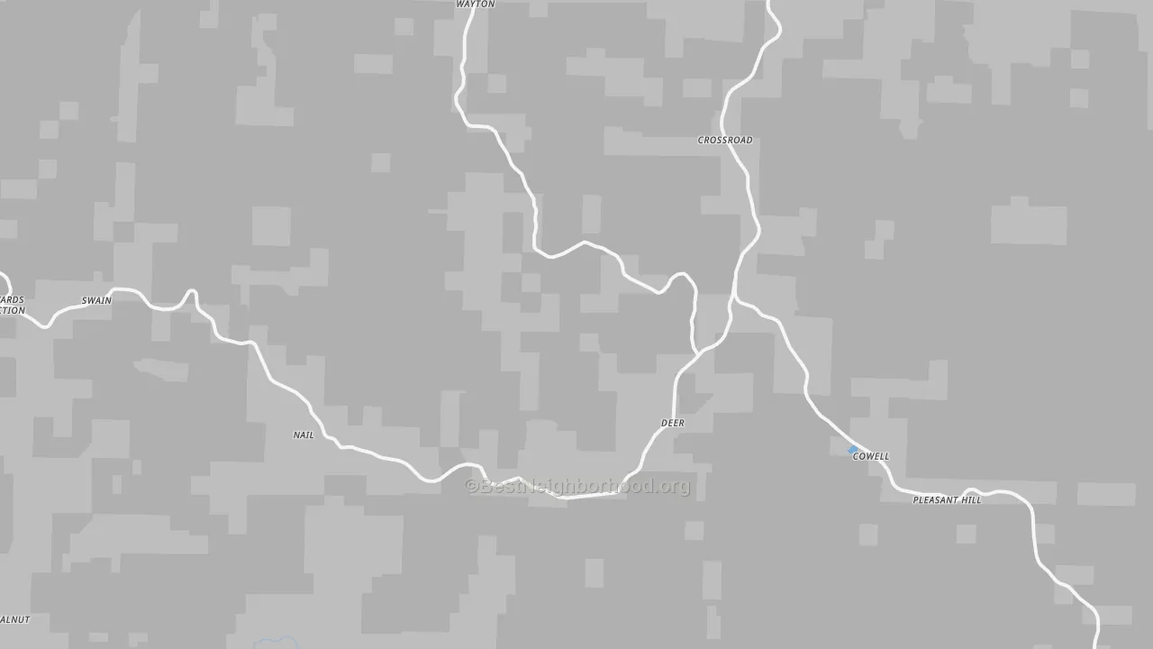 Bike Grade map of Deer, AR