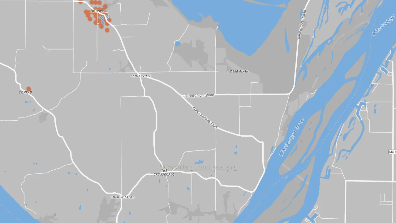 Bike Grade map of Deer Plain, IL