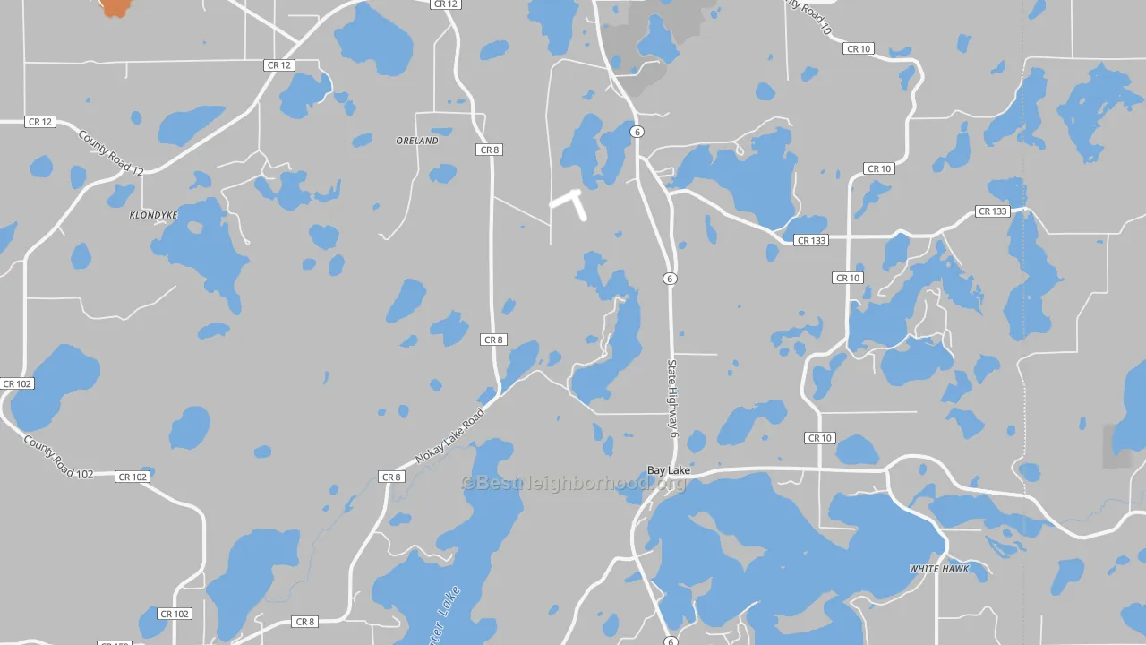 Bike Grade map of Deerwood, MN