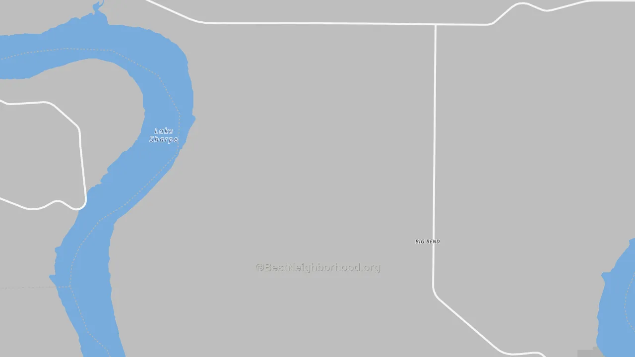 Bike Grade map of DeGrey, SD