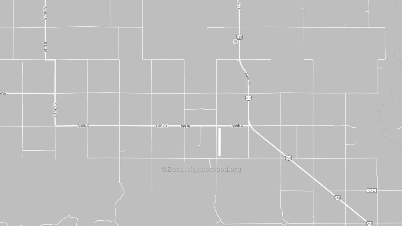 Bike Grade map of Delhi, OK