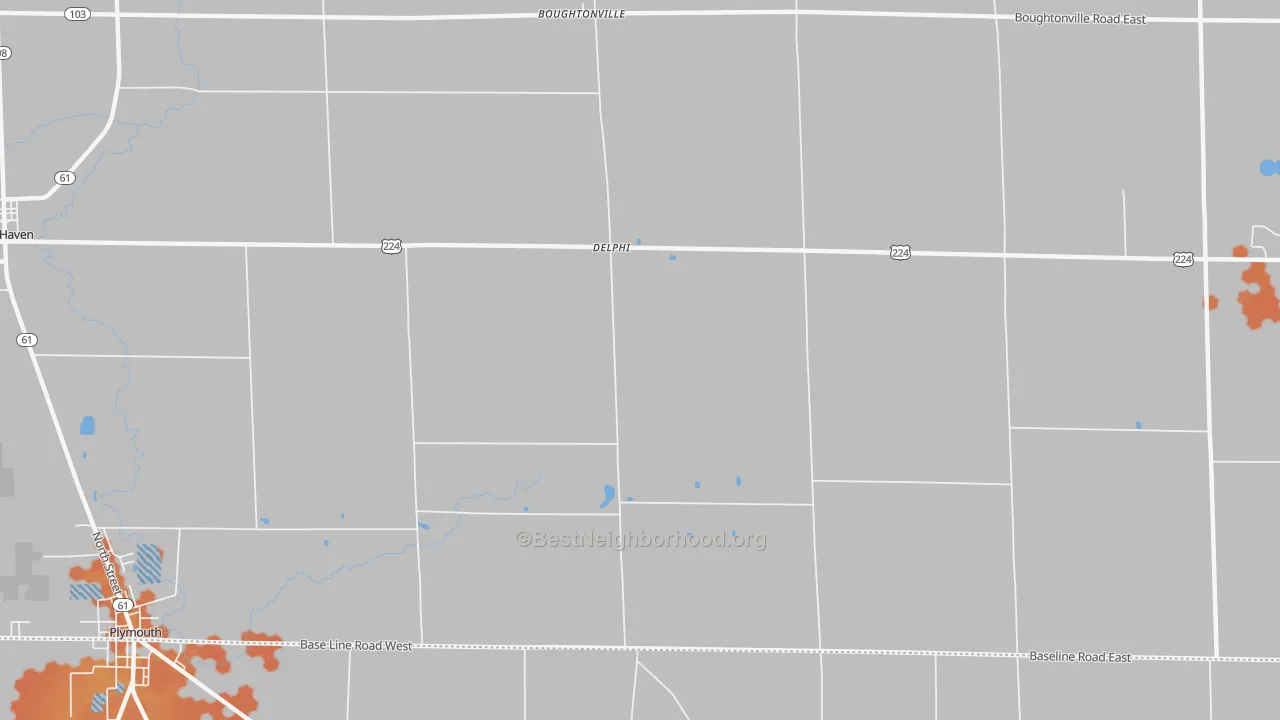 Bike Grade map of Delphi, OH