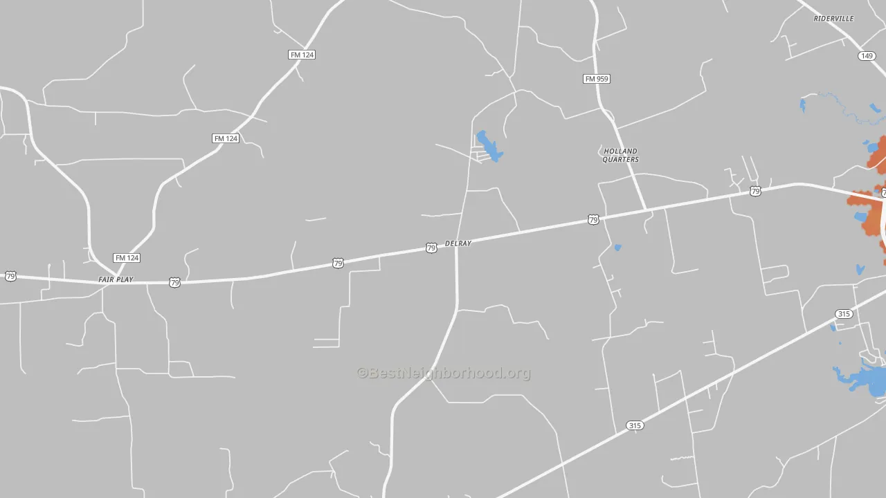Bike Grade map of Delray, TX