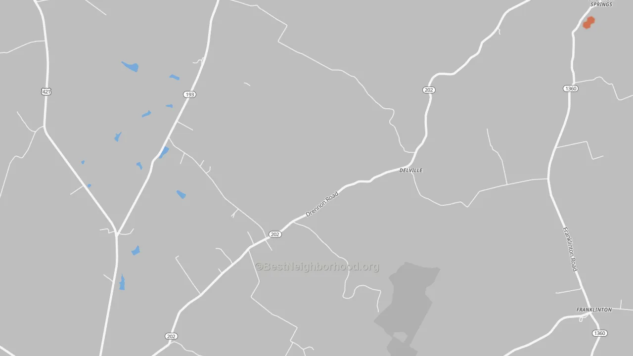 Bike Grade map of Delville, KY
