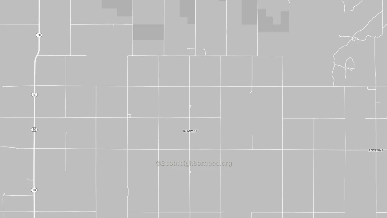 Bike Grade map of Dempsey, OK