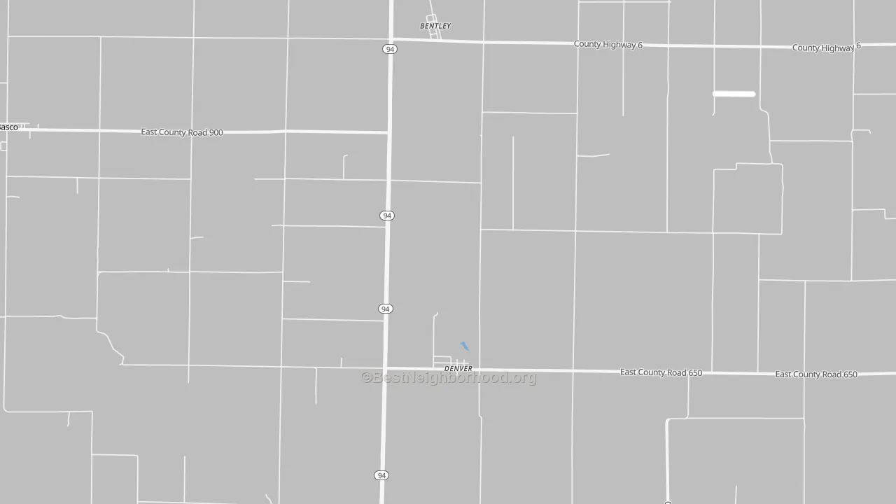 Bike Grade map of Denver, IL