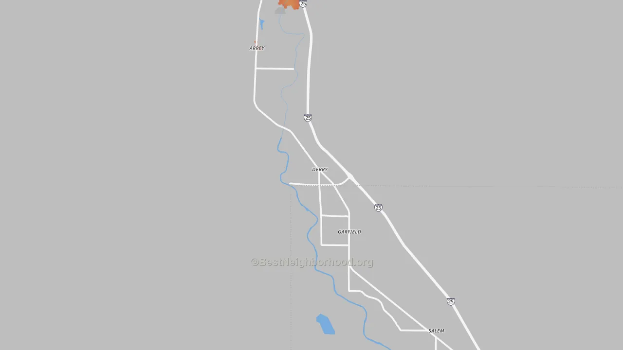 Bike Grade map of Derry, NM