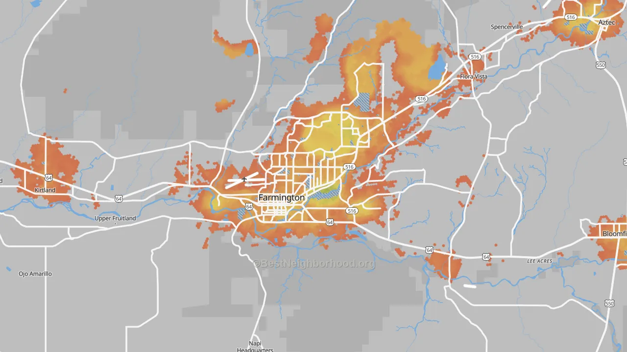 Bike Grade map of DeSmet, NM