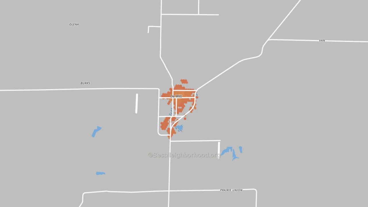 Bike Grade map of DeWitt, AR