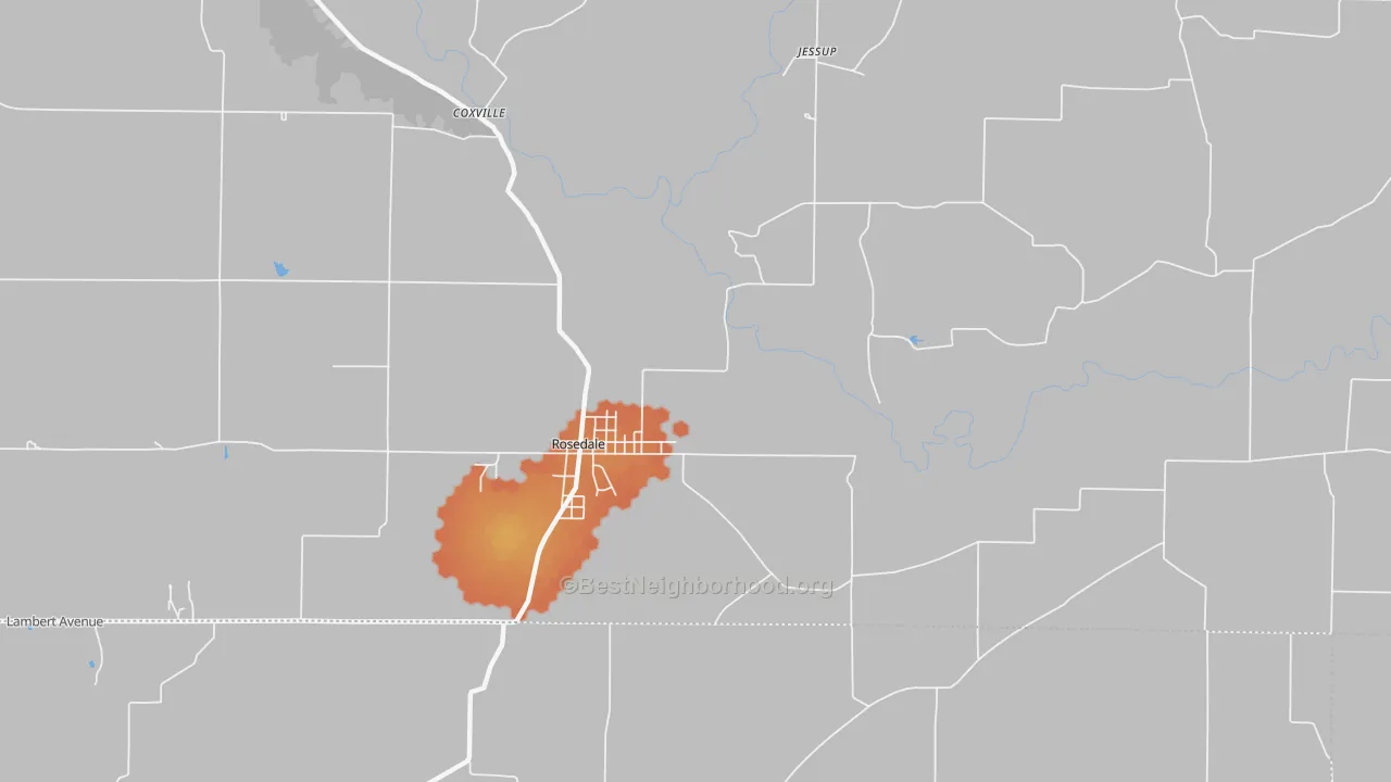 Bike Grade map of Diamond, IN