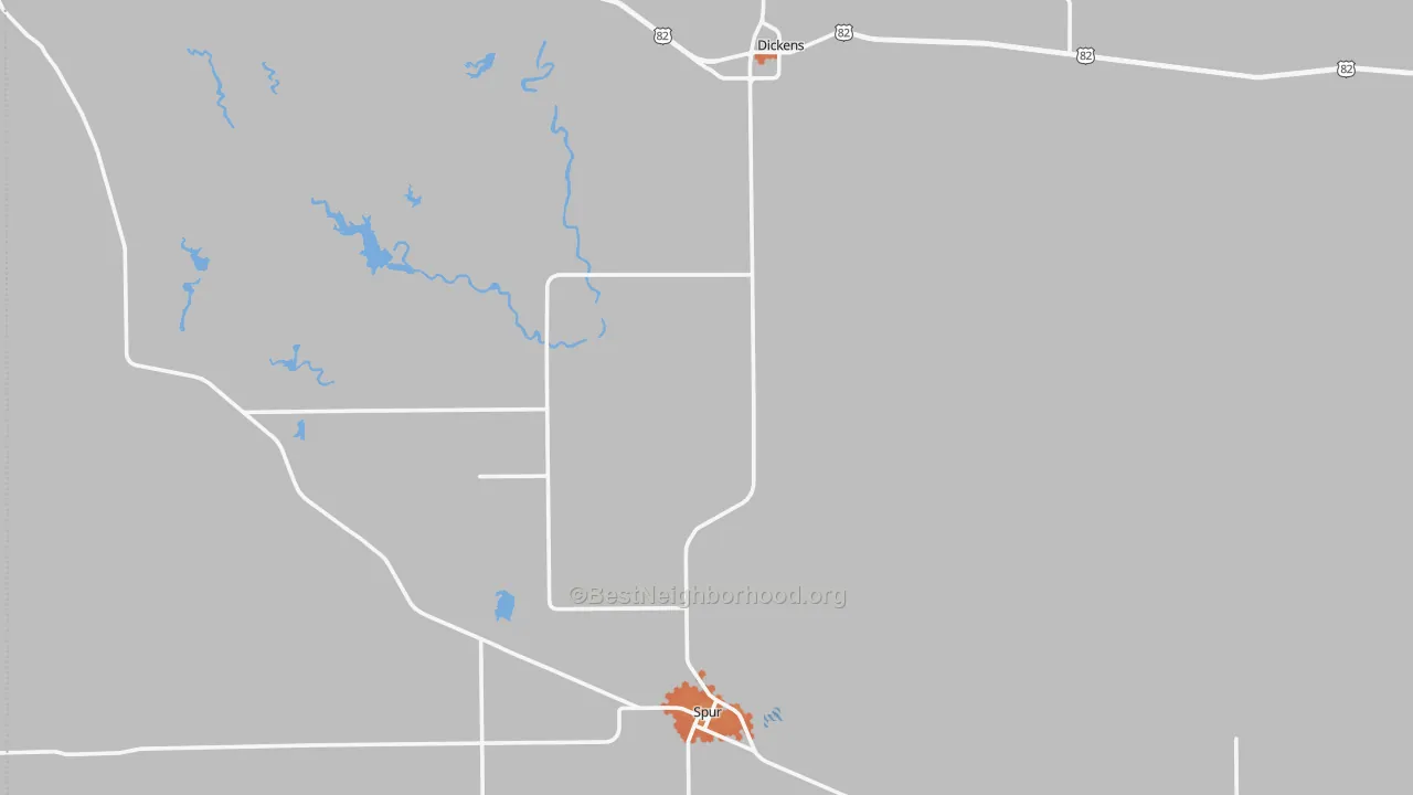 Bike Grade map of Dickens County, TX