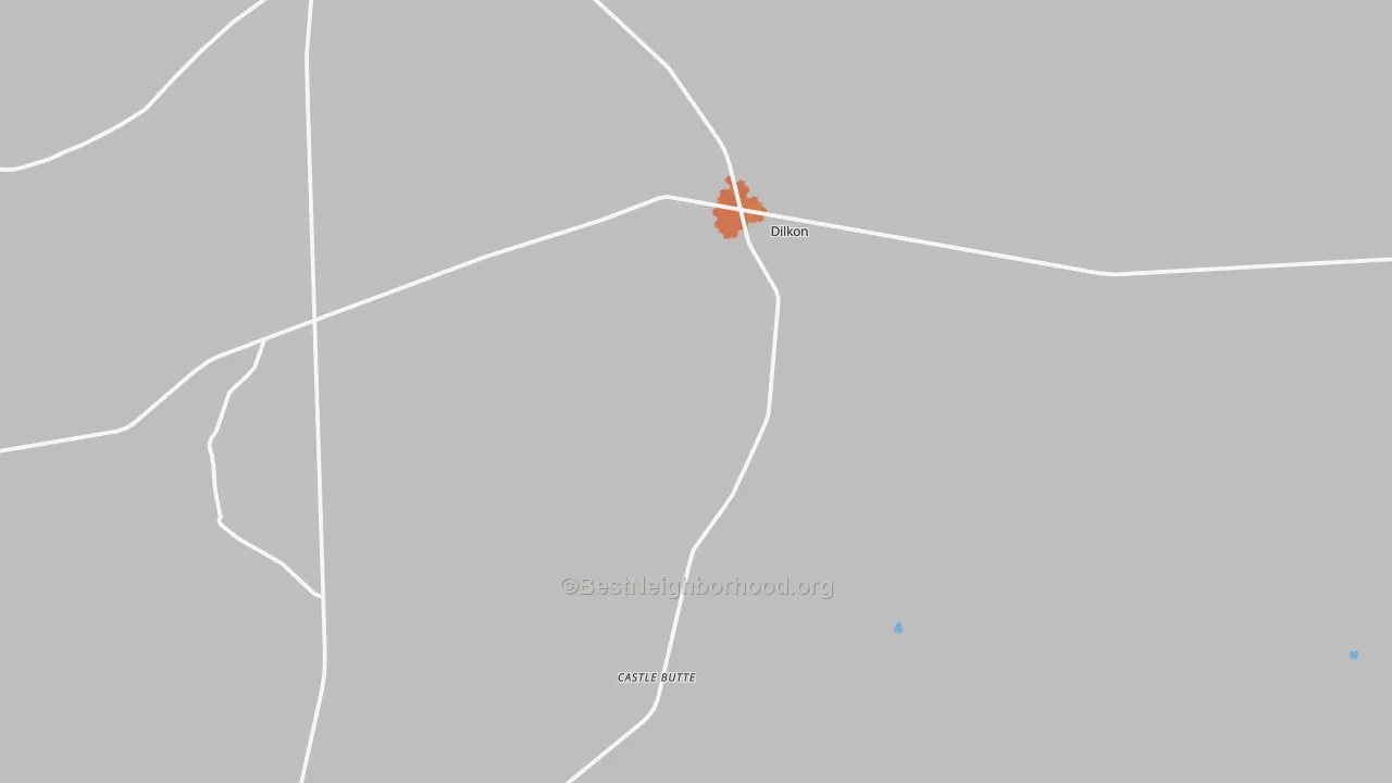 Bike Grade map of Dilkon, AZ