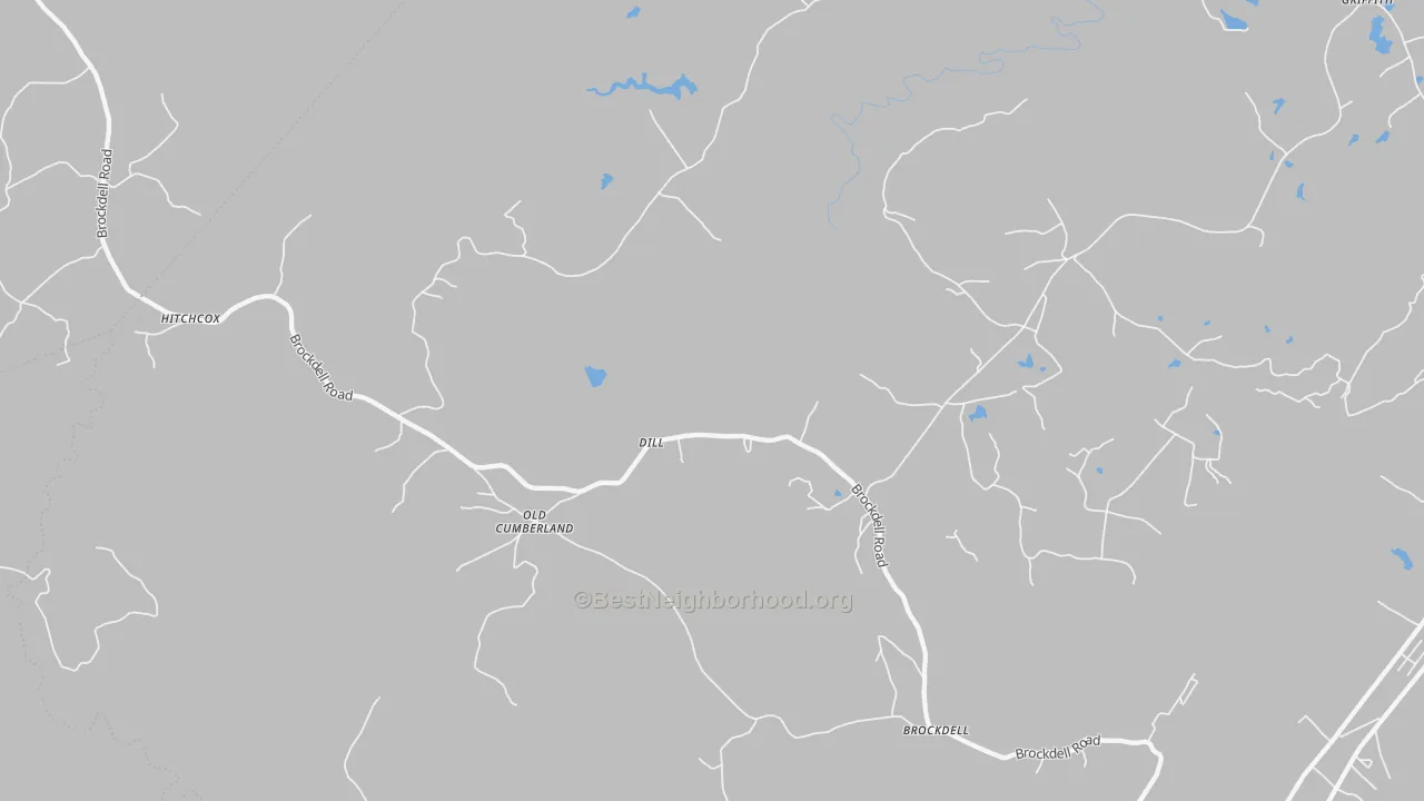 Bike Grade map of Dill, TN