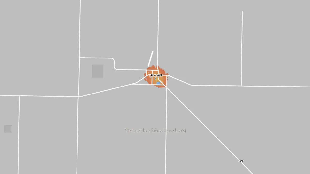 Bike Grade map of Dimmitt, TX