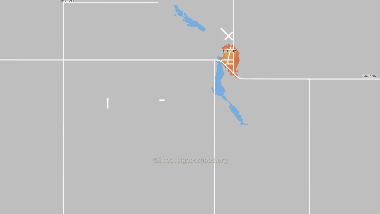 Bike Grade map of Divide County, ND