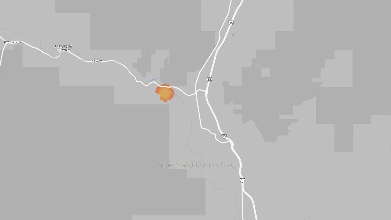 Bike Grade map of Divide, MT