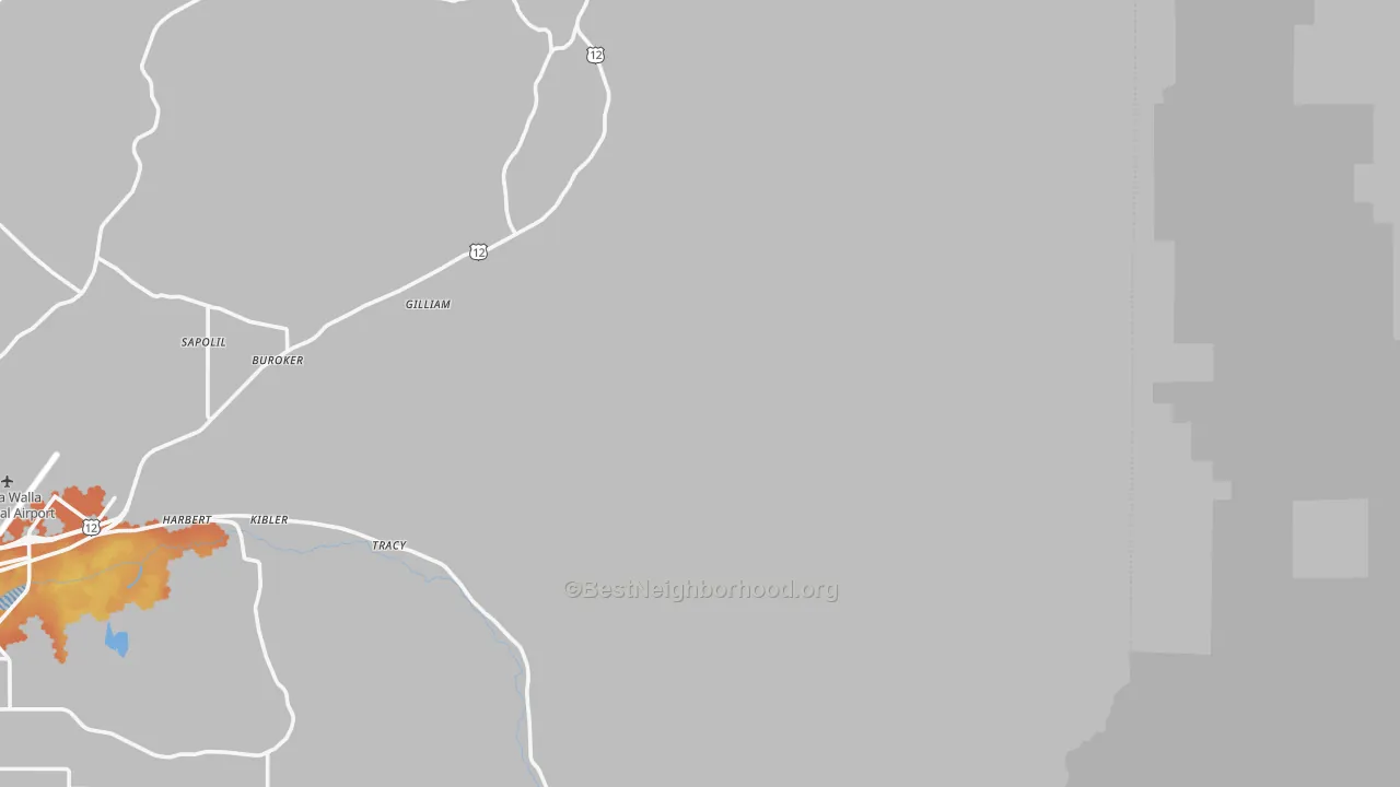 Bike Grade map of Dixie, WA