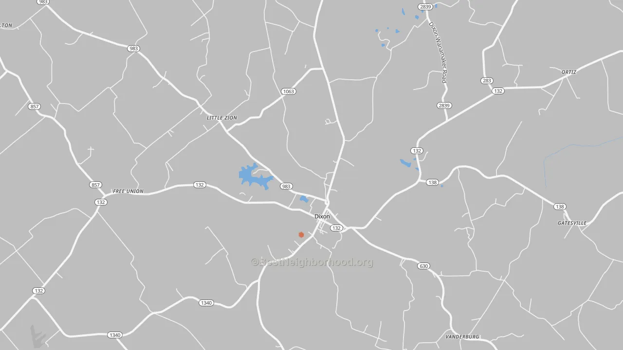 Bike Grade map of Dixon, KY