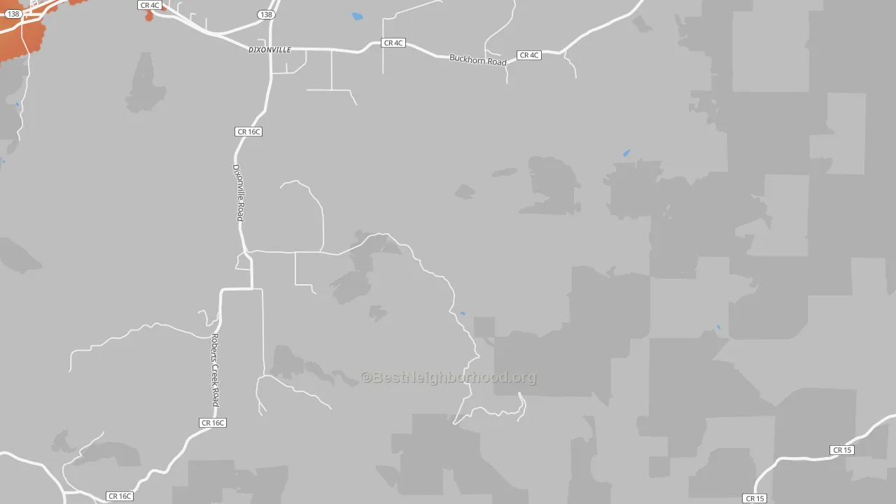 Bike Grade map of Dixonville, OR