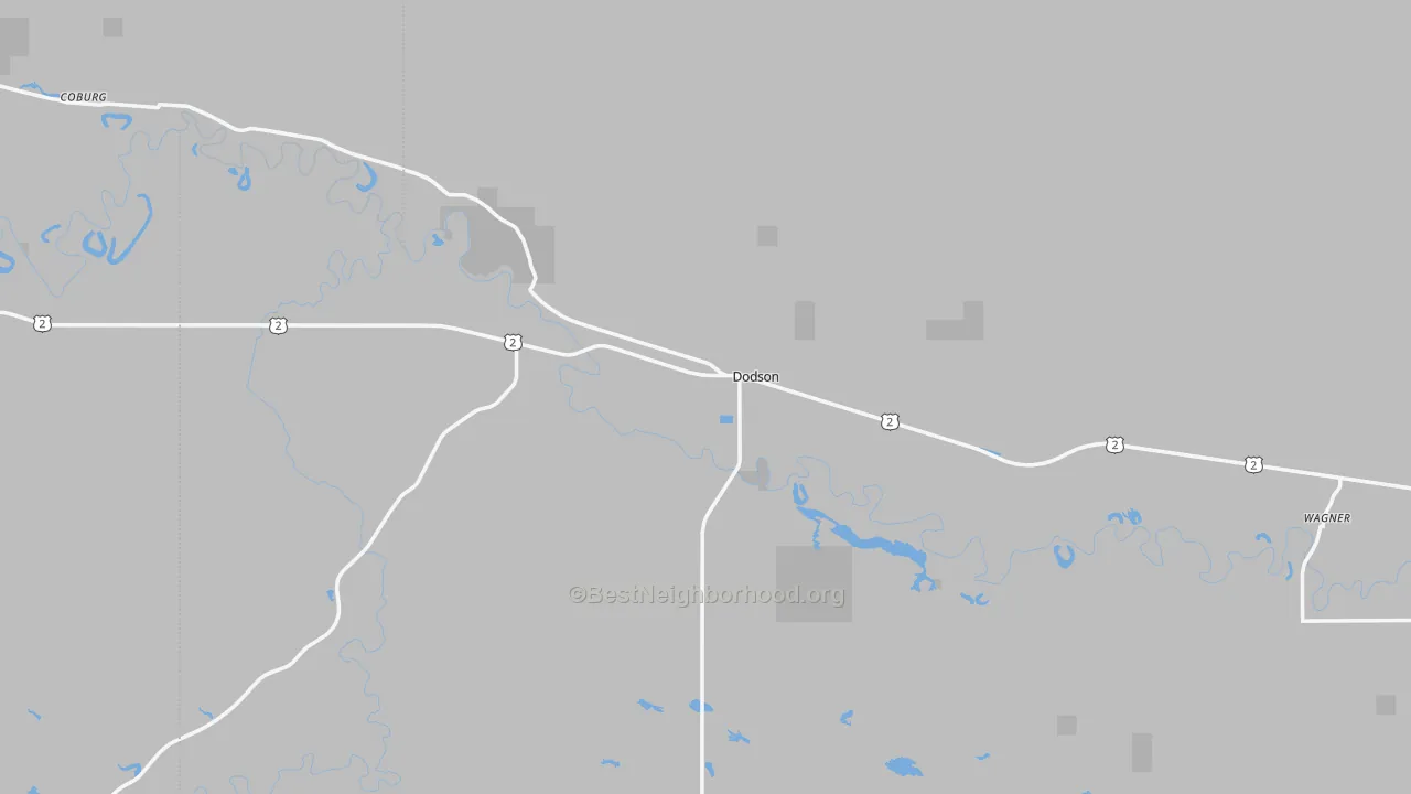 Bike Grade map of Dodson, MT