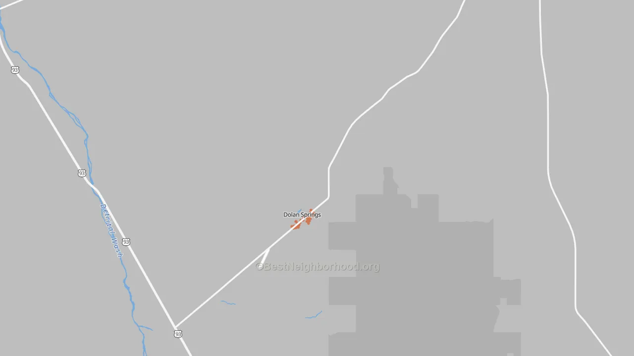 Bike Grade map of Dolan Springs, AZ