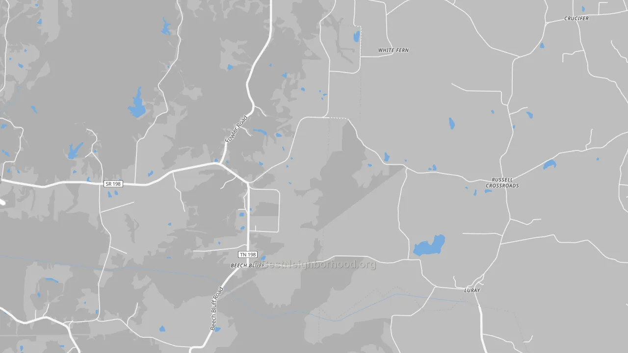 Bike Grade map of Dollar, TN