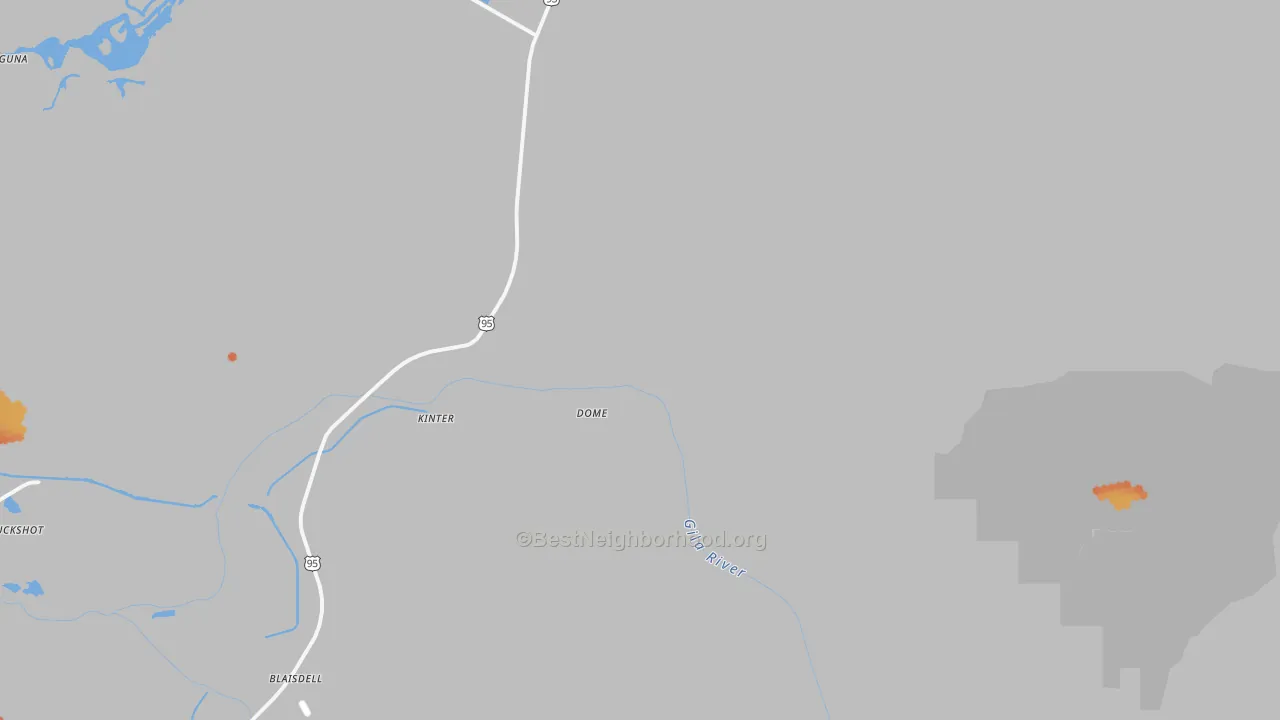 Bike Grade map of Dome, AZ