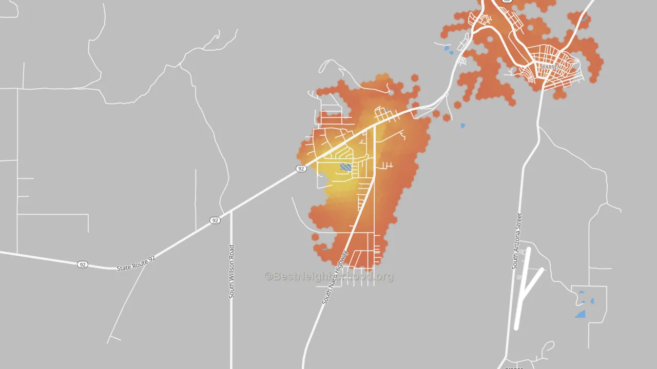 Bike Grade map of Don Luis, AZ