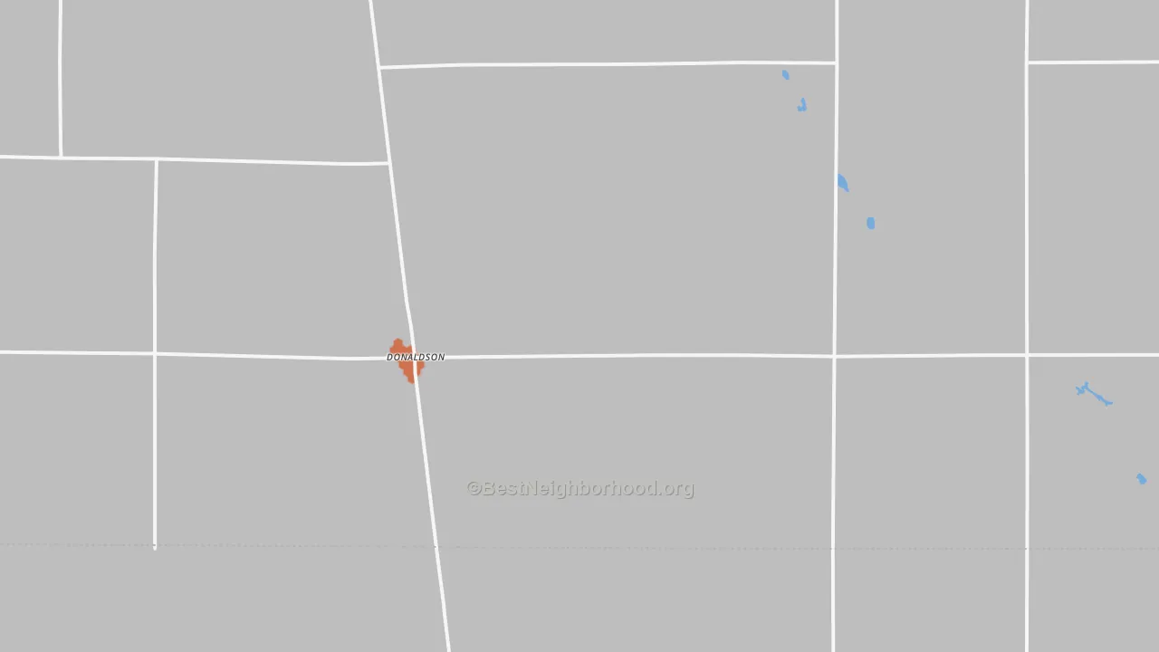 Bike Grade map of Donaldson, MN