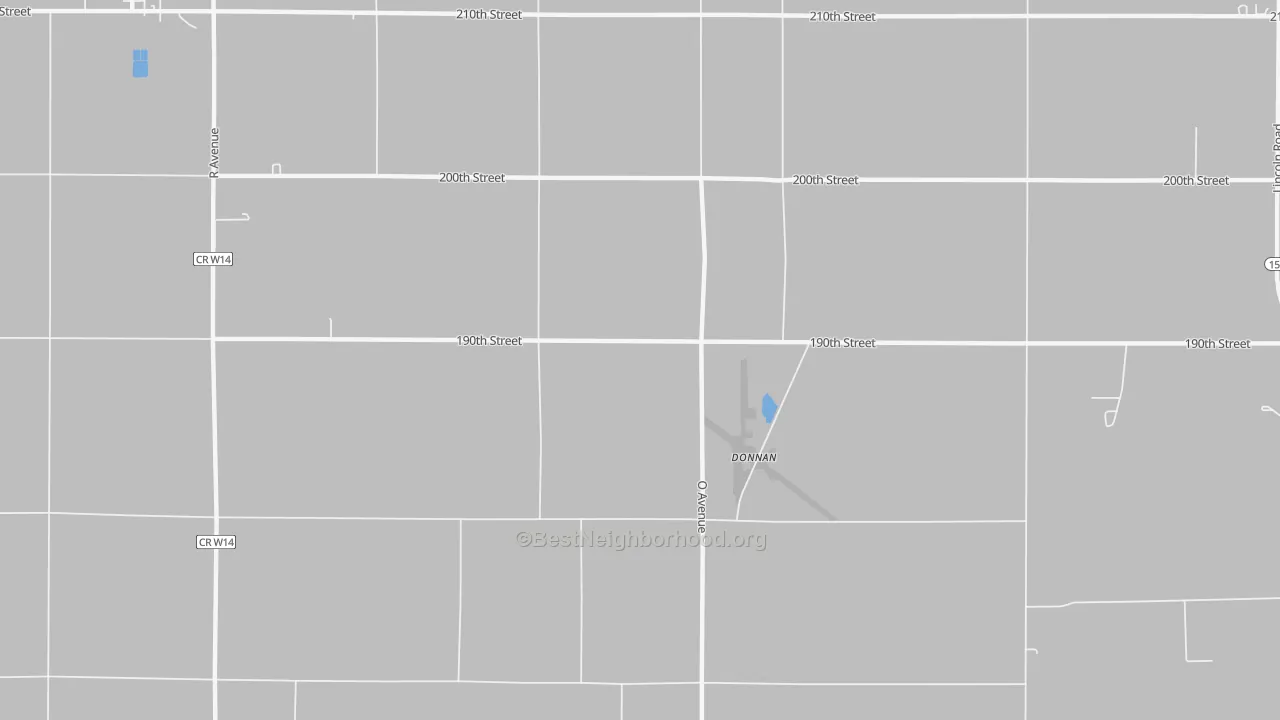 Bike Grade map of Donnan, IA