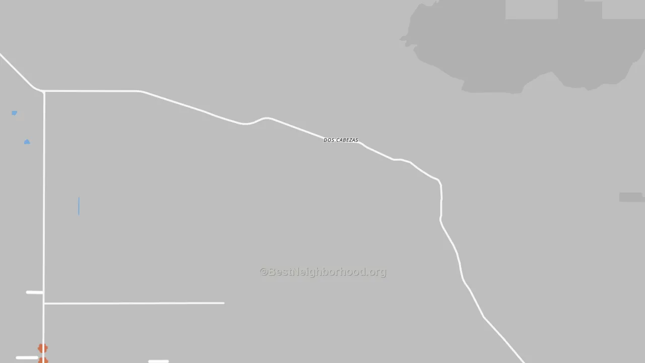 Bike Grade map of Dos Cabezas, AZ