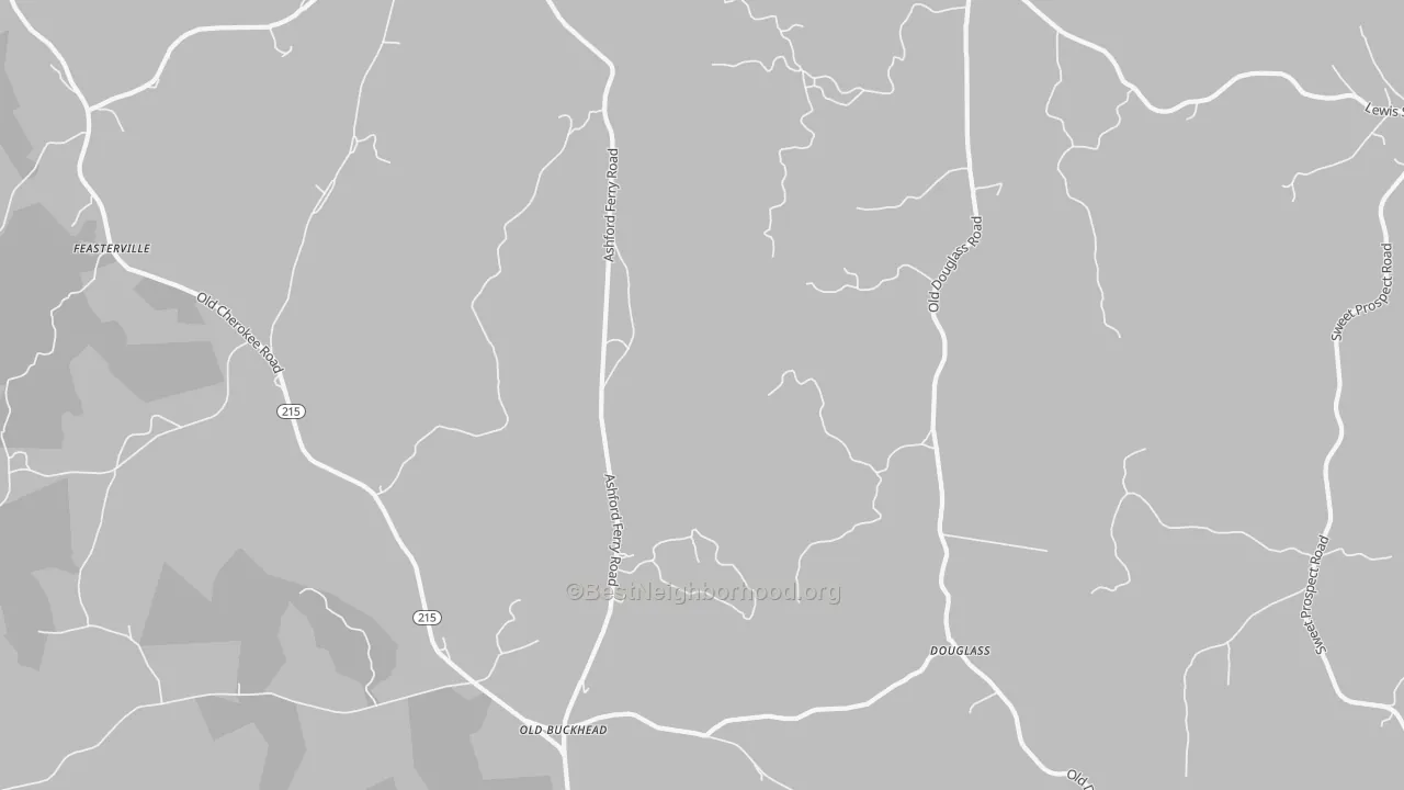Bike Grade map of Douglass, SC