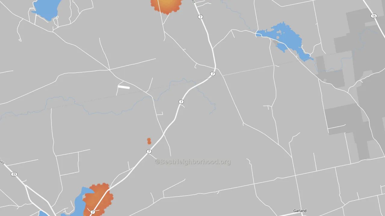 Bike Grade map of Dover South Mills, ME