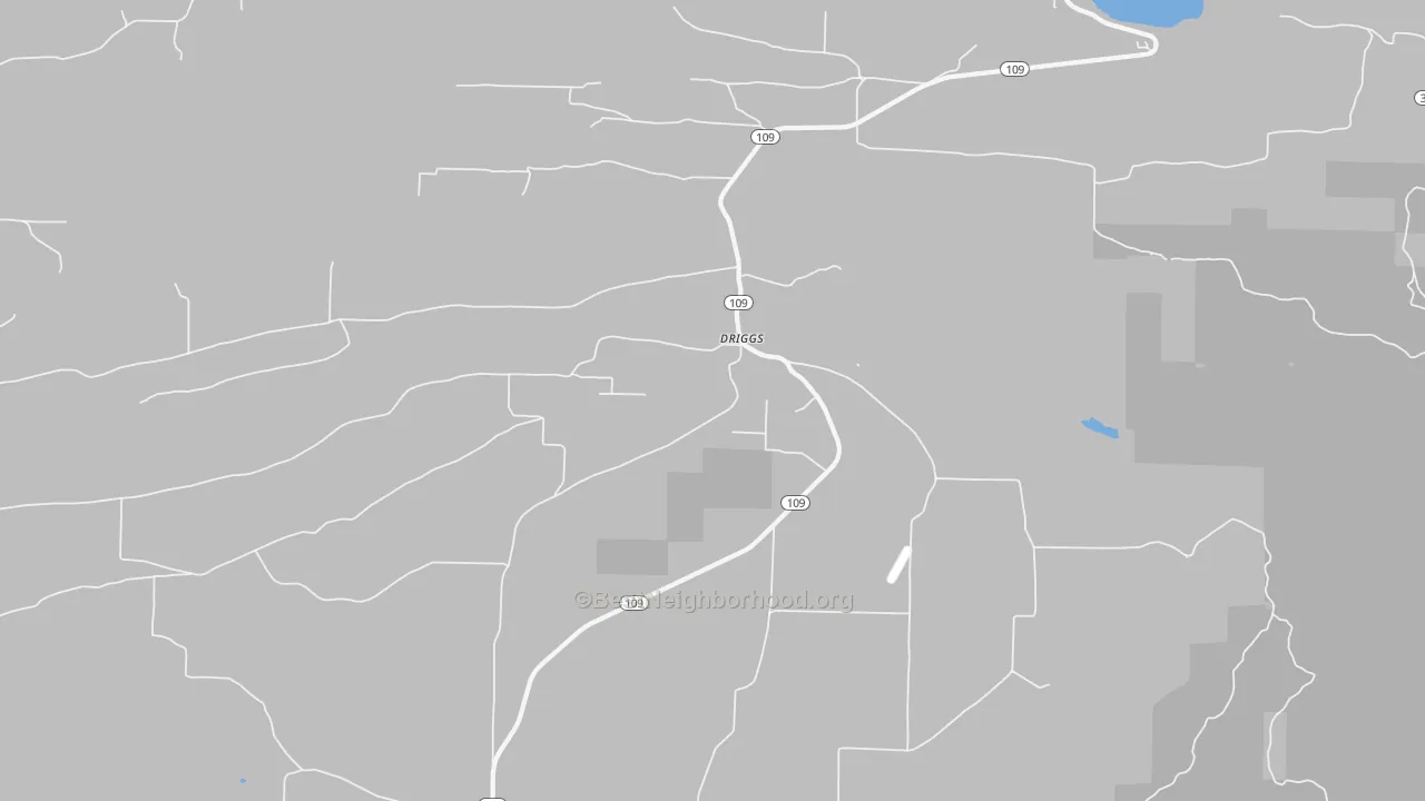 Bike Grade map of Driggs, AR