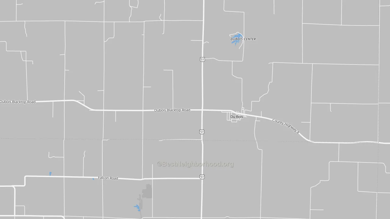 Bike Grade map of Du Bois, IL