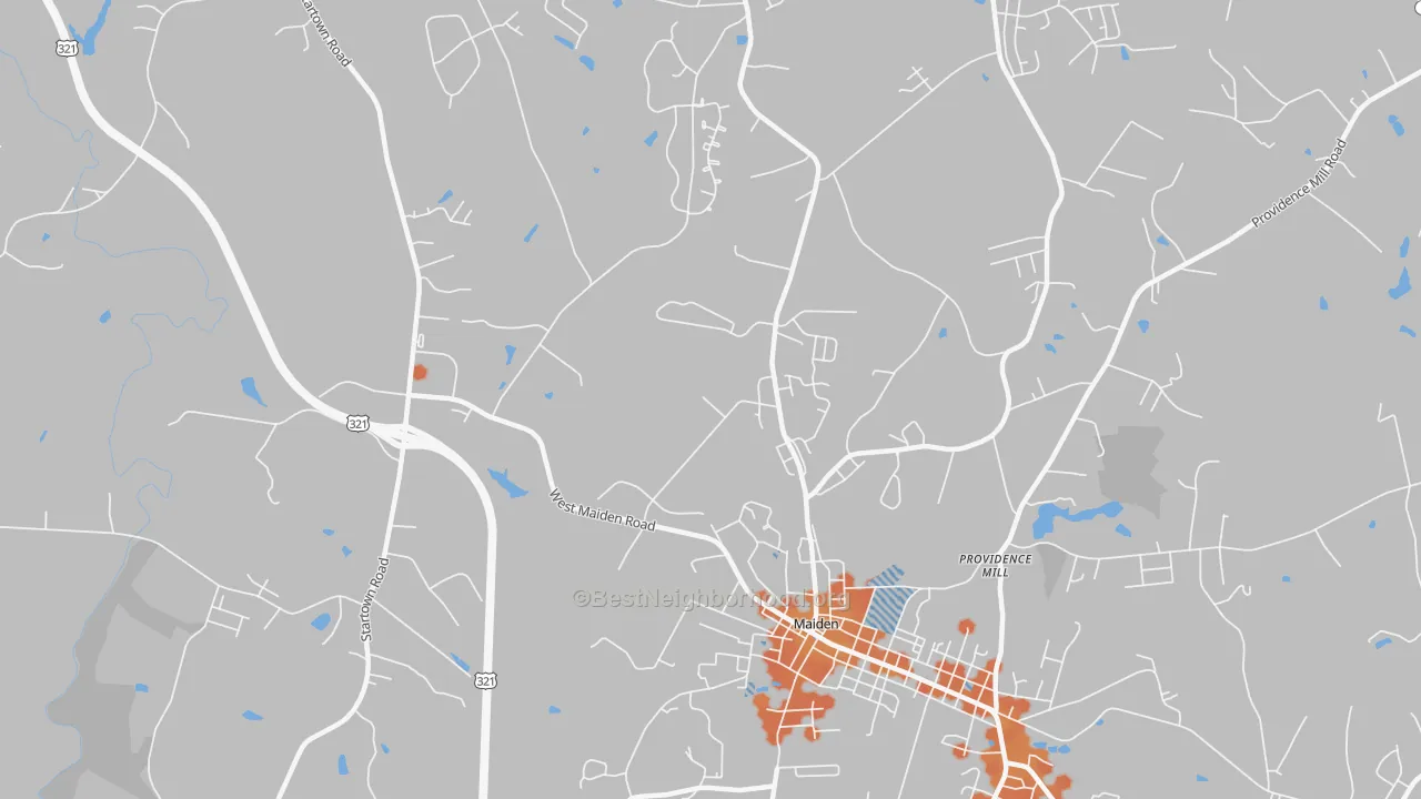 Bike Grade map of Duan, NC