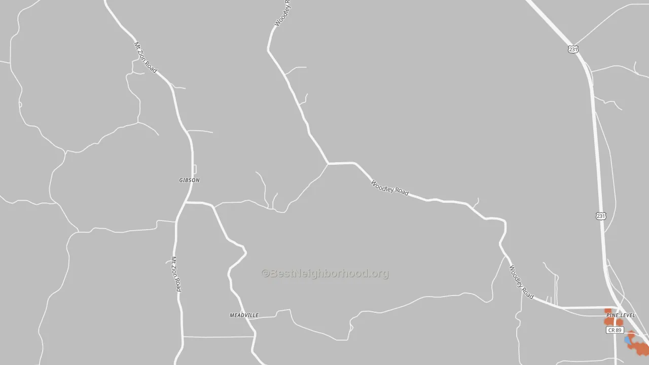 Bike Grade map of Dublin, AL