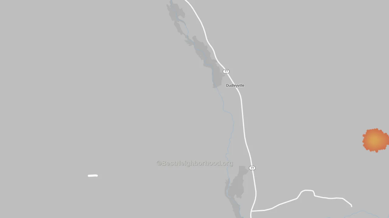 Bike Grade map of Dudleyville, AZ