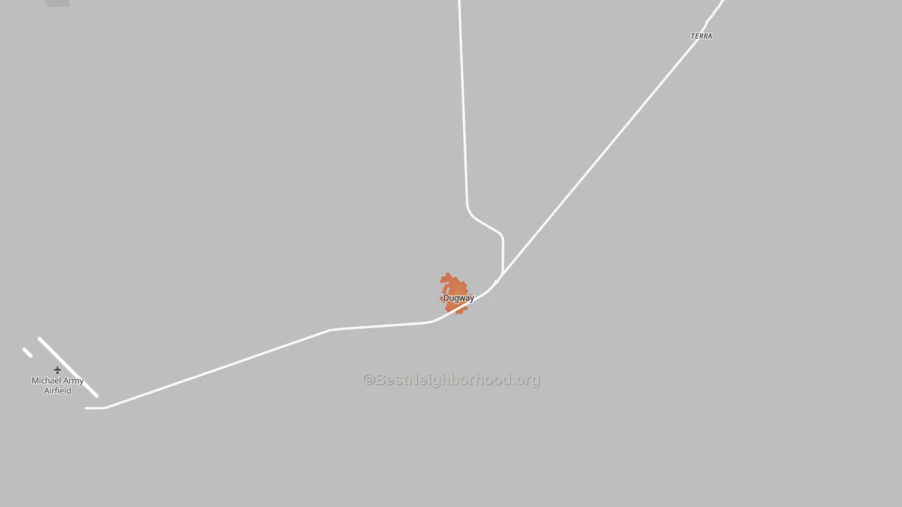 Bike Grade map of Dugway, UT