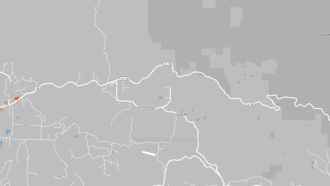 Bike Grade map of Dunlap, CA