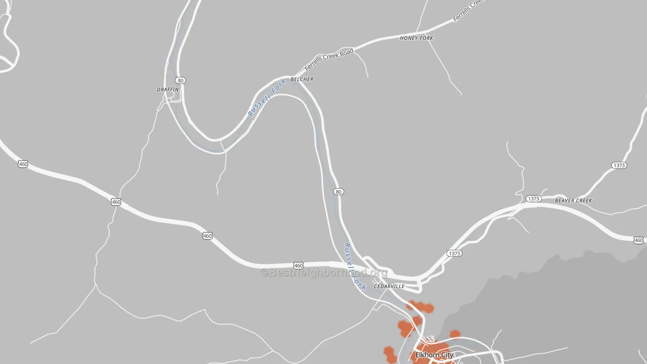 Bike Grade map of Dunleary, KY