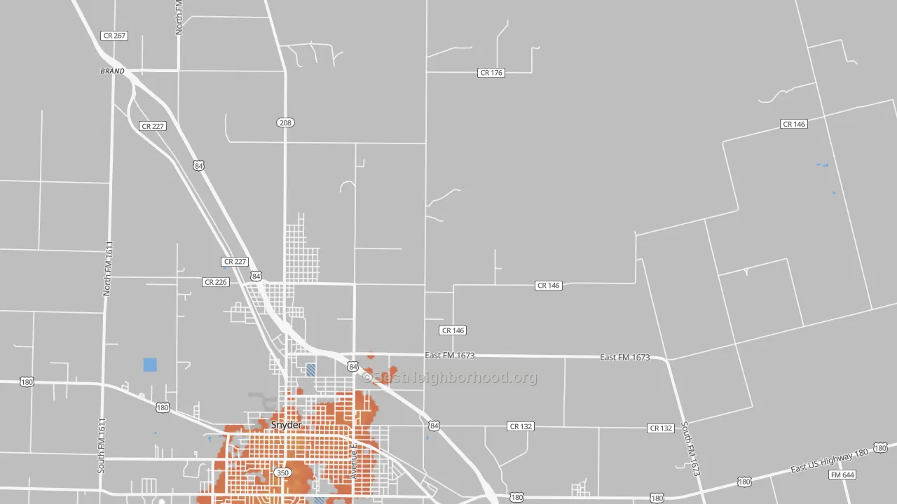 Bike Grade map of Dunn, TX