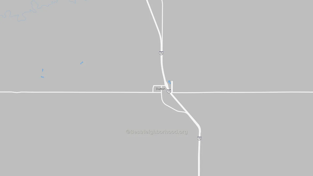 Bike Grade map of Dutton, MT