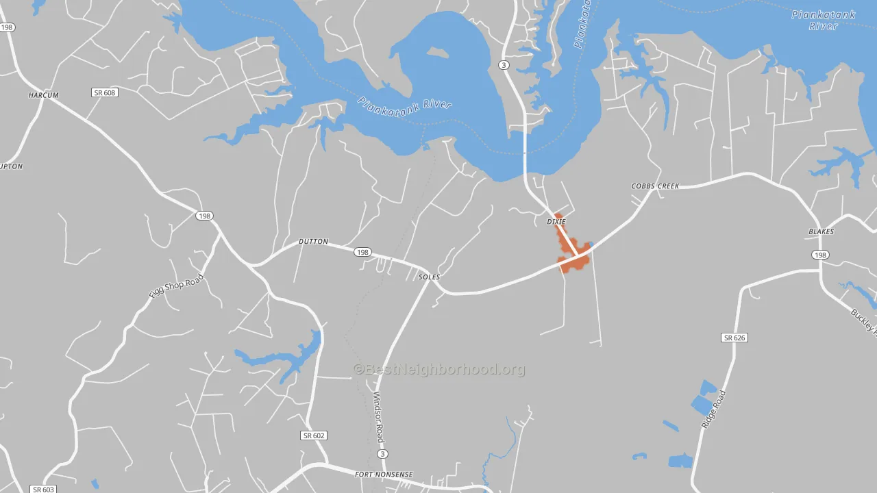 Bike Grade map of Dutton, VA