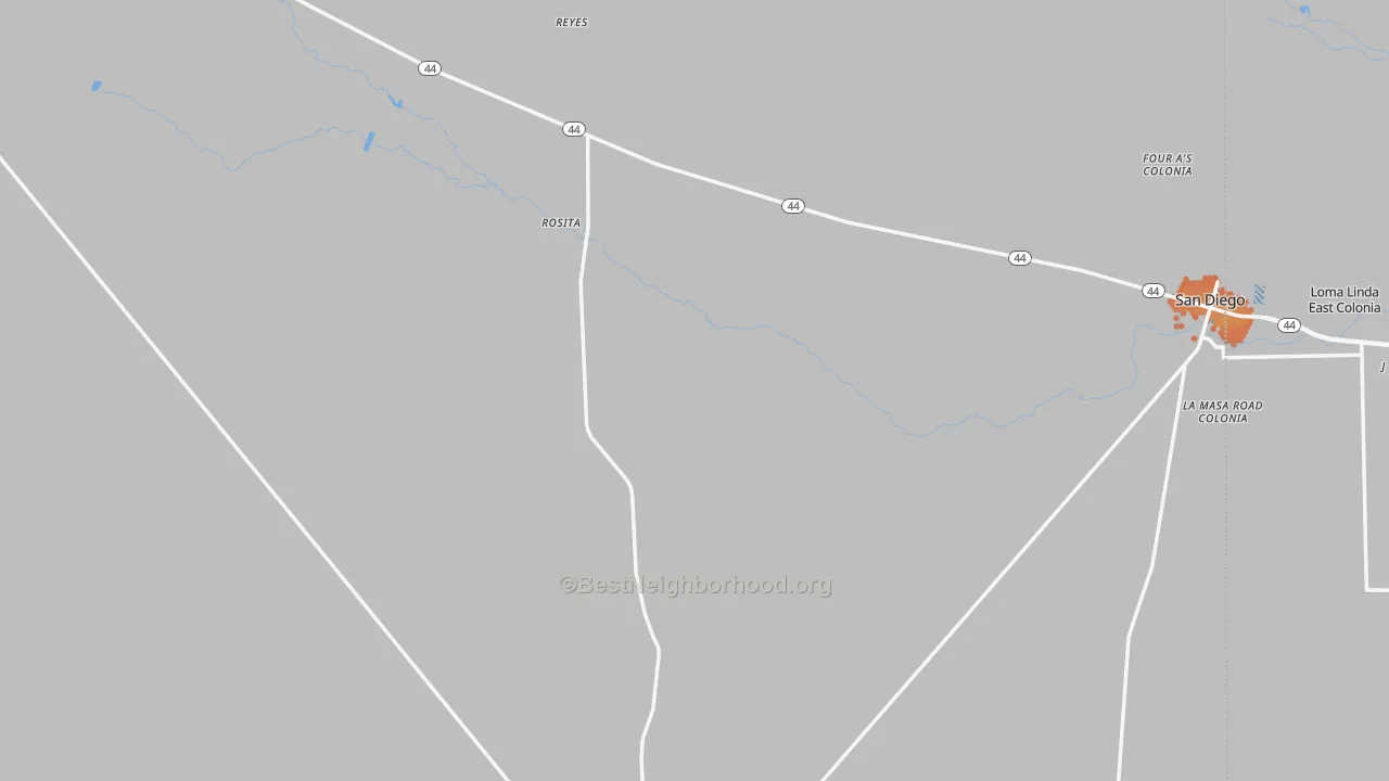 Bike Grade map of Duval County, TX