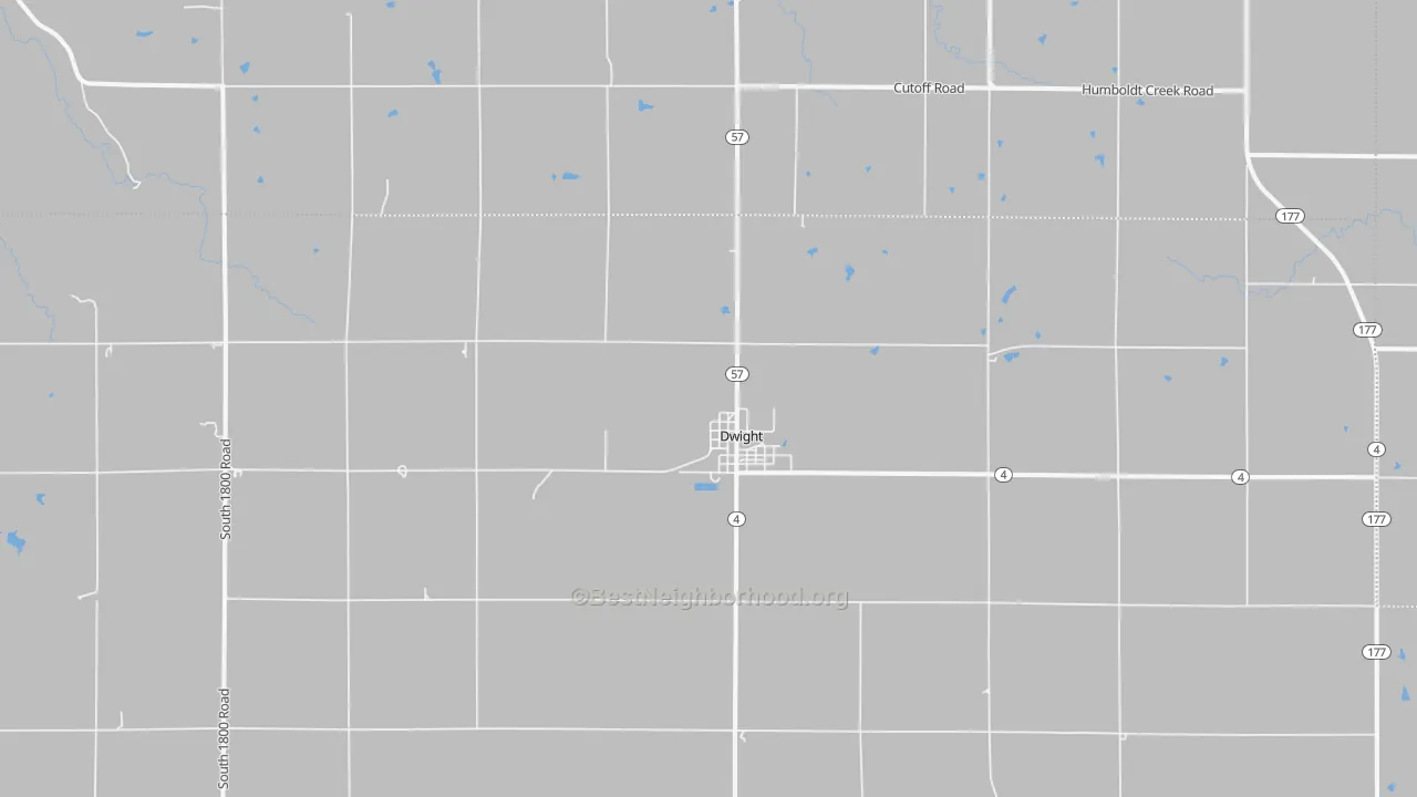 Bike Grade map of Dwight, KS