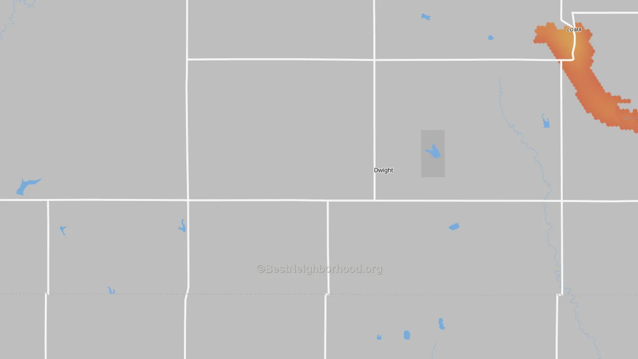 Bike Grade map of Dwight, NE